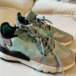 Baby blue adidas Nite Joggers size 5.5